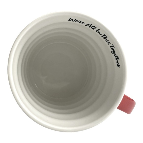 Prima Design WE'RE ALL IN THIS TOGETHER Ceramic Mug White/Pink/Multi New - Picture 5 of 10